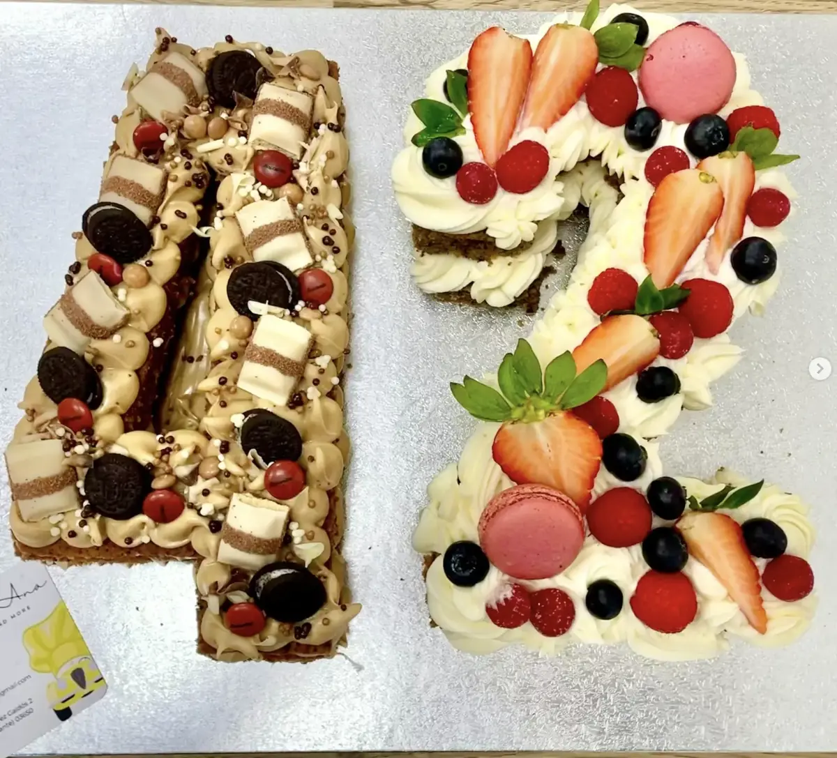 Tarta personalizada infantil números artesanal Pinoso
